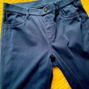 Uniqlo Navy High Waist Skinny Jeggings